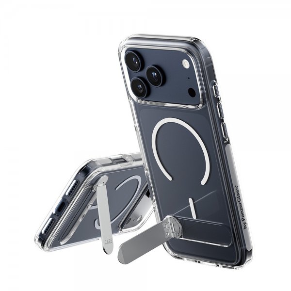 CARE by PanzerGlass iPhone 17 Pro Max Deksel Kickstand MagSafe Transparent