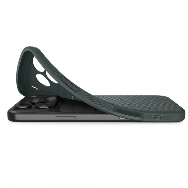 Spigen iPhone 17 Pro Max Deksel Liquid Air Abyss Green