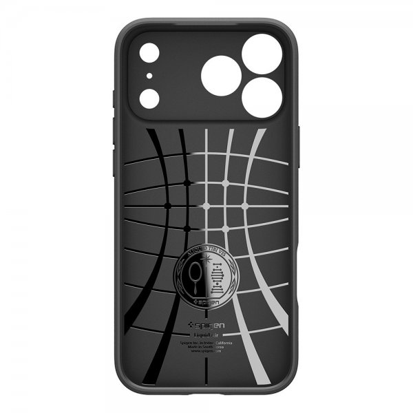 Spigen iPhone 17 Pro Max Deksel Liquid Air Matte Black