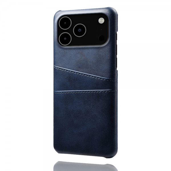 iPhone 17 Pro Max Deksel med To Kortlommer Blå