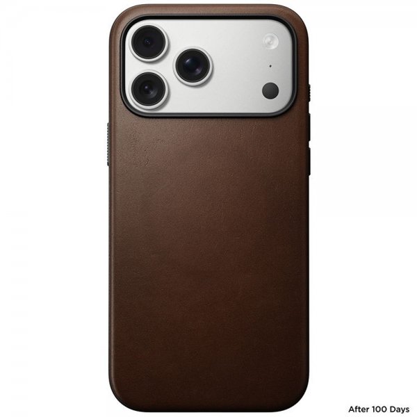 Nomad iPhone 17 Pro Max Deksel Modern Leather Case Brun