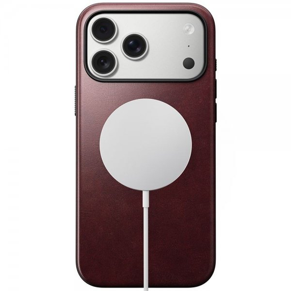 Nomad iPhone 17 Pro Max Deksel Modern Leather Case Horween Burgundy