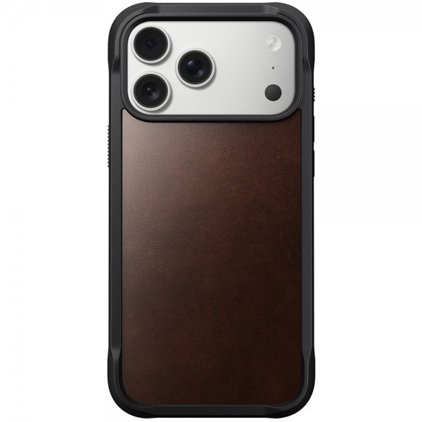 Nomad iPhone 17 Pro Max Deksel Rugged Leather Case Horween Rustic Brown