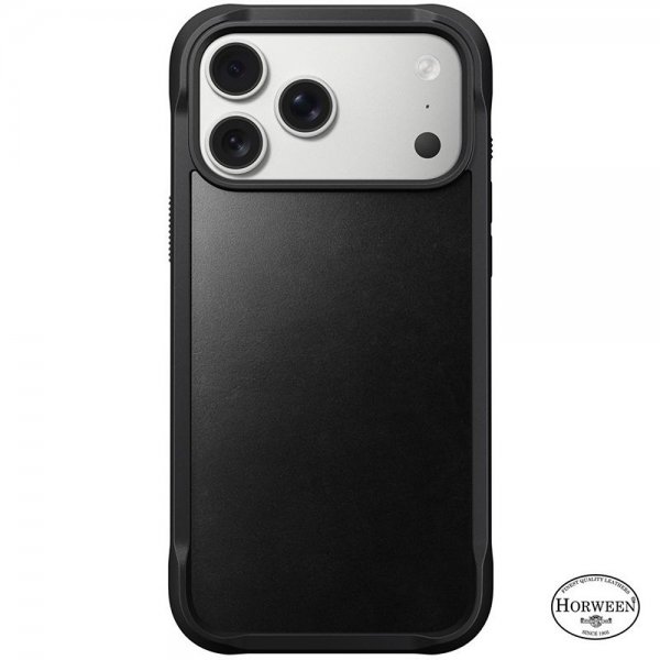 Nomad iPhone 17 Pro Max Deksel Modern Leather Case Horween Svart