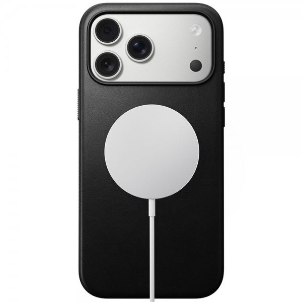 Nomad iPhone 17 Pro Max Deksel Modern Leather Case Svart