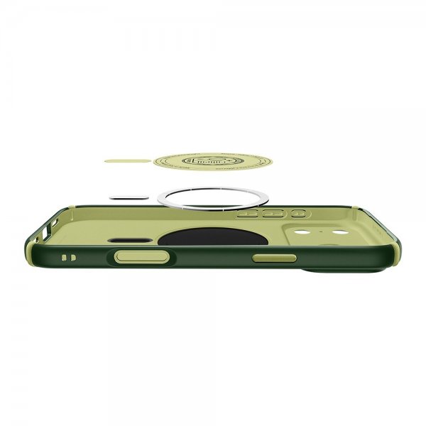Spigen iPhone 17 Pro Max Deksel Nano Pop Hybrid MagFit Avo Green