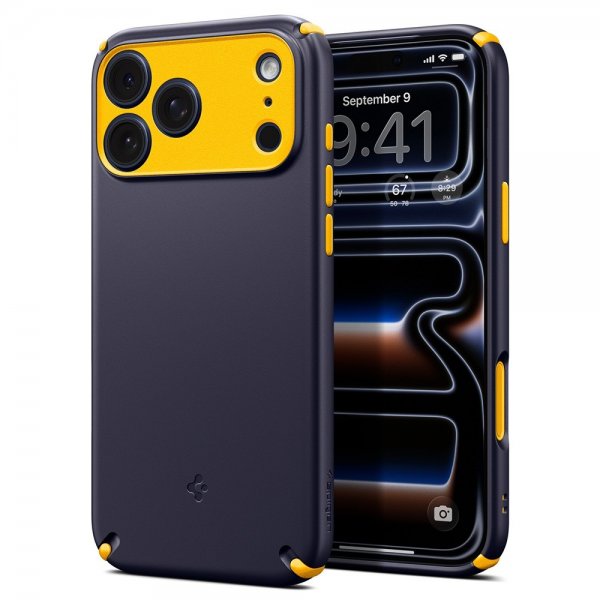 Spigen iPhone 17 Pro Max Deksel Nano Pop Hybrid MagFit Blueberry Navy