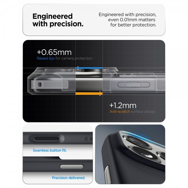 Spigen iPhone 17 Pro Max Deksel Nano Pop MagFit Black Sesame