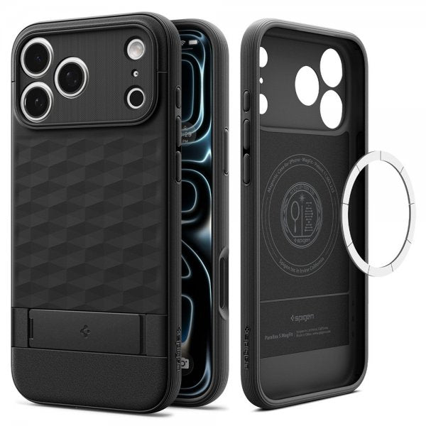 Spigen iPhone 17 Pro Max Deksel Parallax S MagFit Matte Black