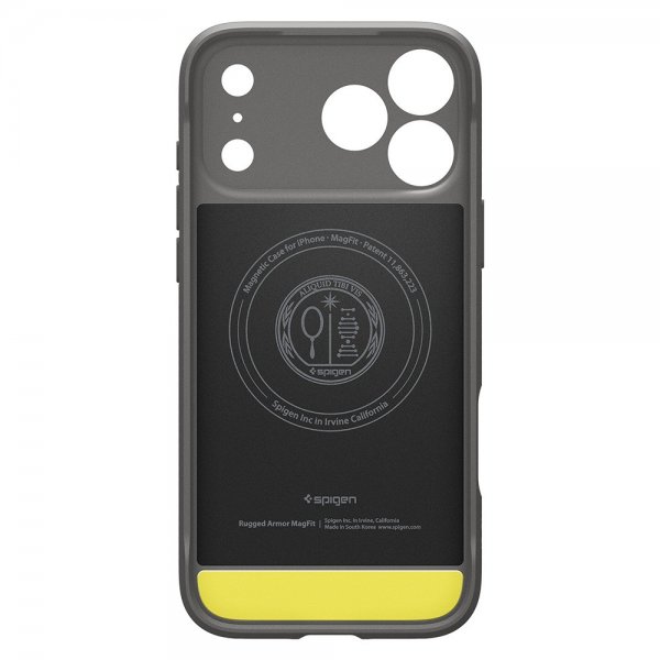 Spigen iPhone 17 Pro Max Deksel Rugged Armor MagFit Marble Gray
