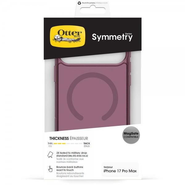 Otterbox iPhone 17 Pro Max Deksel Symmetry Clear MagSafe Purple Mystery
