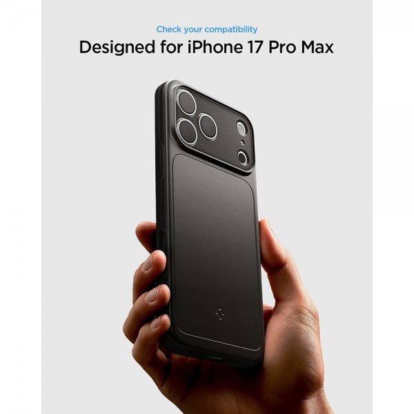 Spigen iPhone 17 Pro Max Deksel Thin Fit MagFit Gunmetal