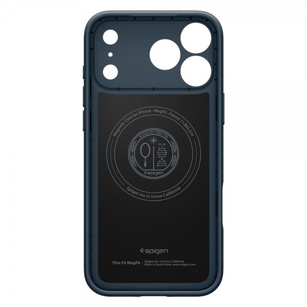 Spigen iPhone 17 Pro Max Deksel Thin Fit MagFit Metal Slate