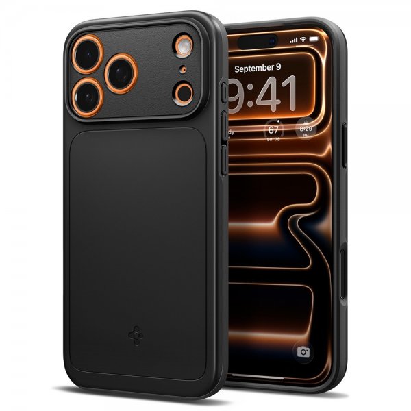 Spigen iPhone 17 Pro Max Deksel Thin Fit MagFit Svart