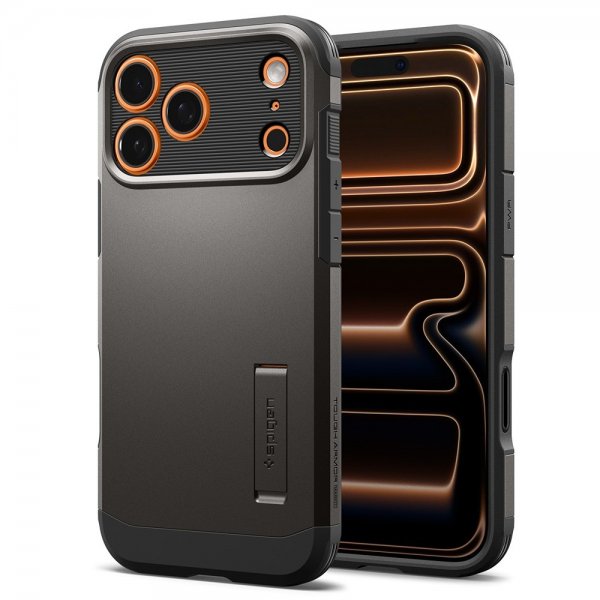 Spigen iPhone 17 Pro Max Deksel Tough Armor T MagFit Gunmetal