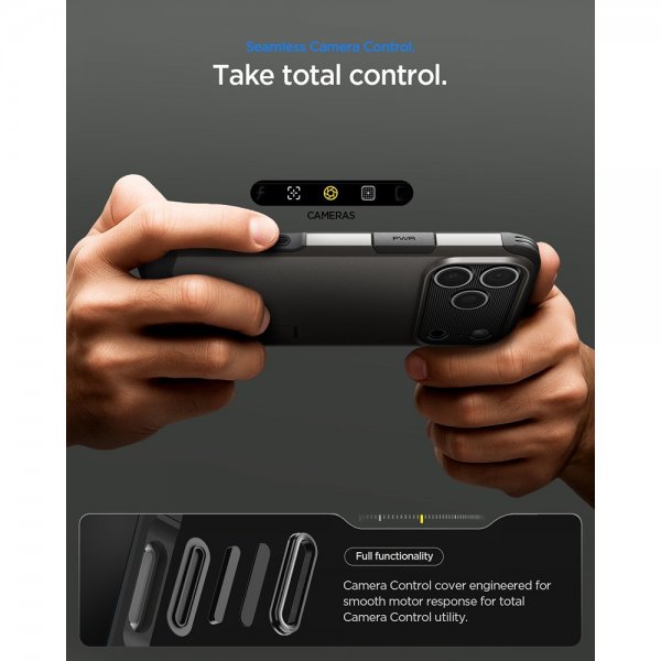 Spigen iPhone 17 Pro Max Deksel Tough Armor T MagFit Gunmetal