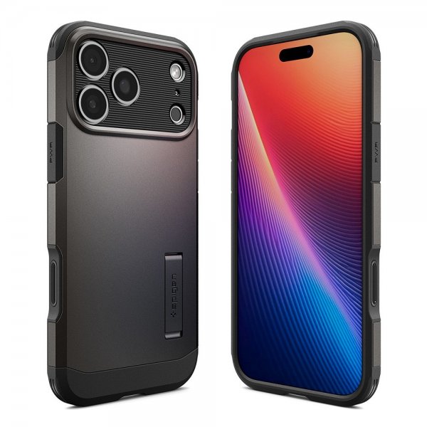 Spigen iPhone 17 Pro Max Deksel Tough Armor T MagFit Gunmetal