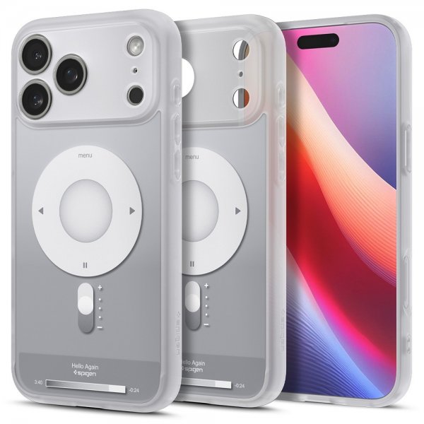 Spigen iPhone 17 Pro Max Deksel Ultra Hybrid Classic MagFit Sølv