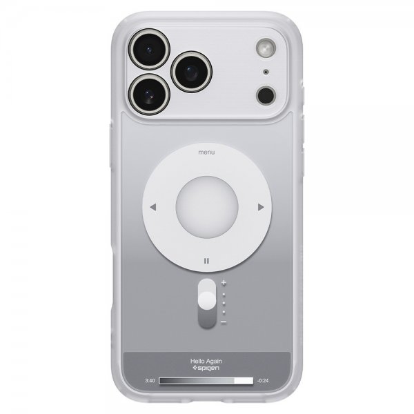 Spigen iPhone 17 Pro Max Deksel Ultra Hybrid Classic MagFit Sølv