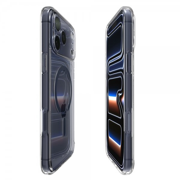Spigen iPhone 17 Pro Max Deksel Ultra Hybrid MagFit Clear Deep Blue