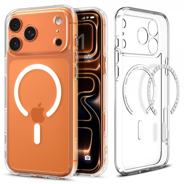 Spigen iPhone 17 Pro Max Deksel Ultra Hybrid MagFit Clear White