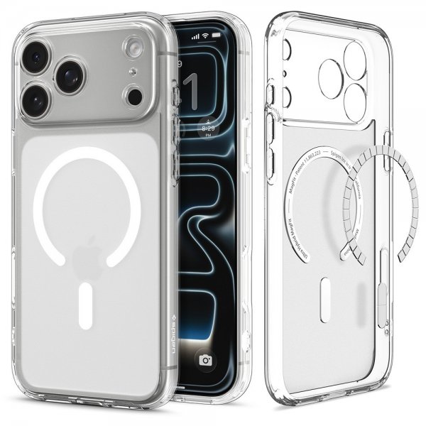 Spigen iPhone 17 Pro Max Deksel Ultra Hybrid MagFit Frost White