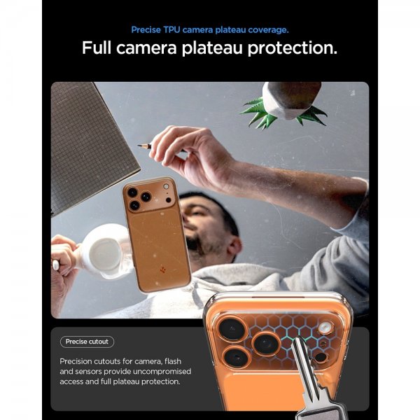 Spigen iPhone 17 Pro Max Deksel Ultra Hybrid T MagFit Glossy Orange