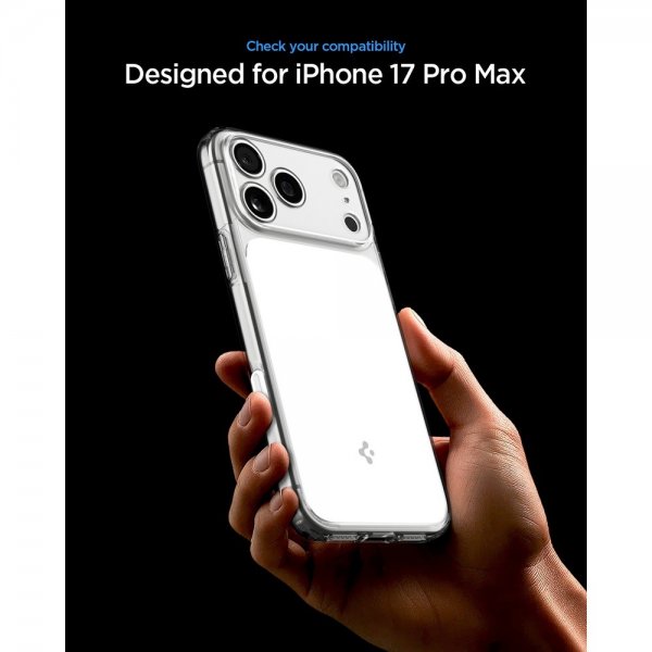 Spigen iPhone 17 Pro Max Deksel Ultra Hybrid T MagFit Glossy White