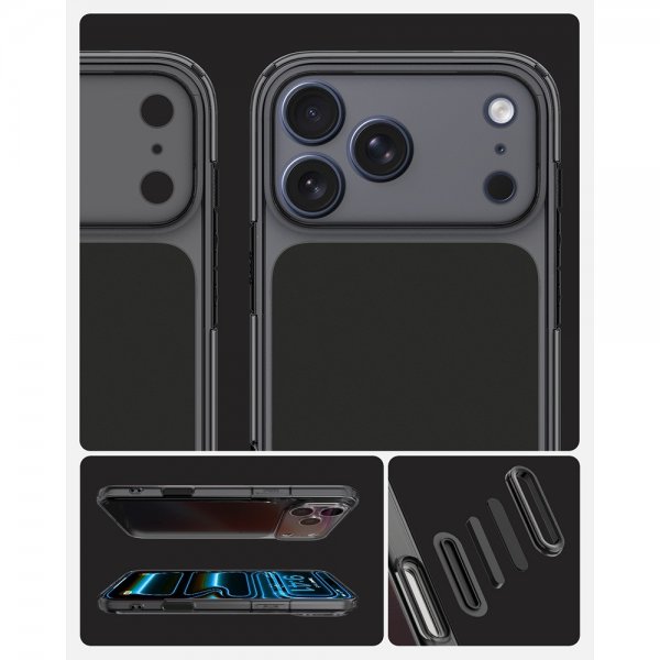 Spigen iPhone 17 Pro Max Deksel Ultra Hybrid T MagFit Matte Black