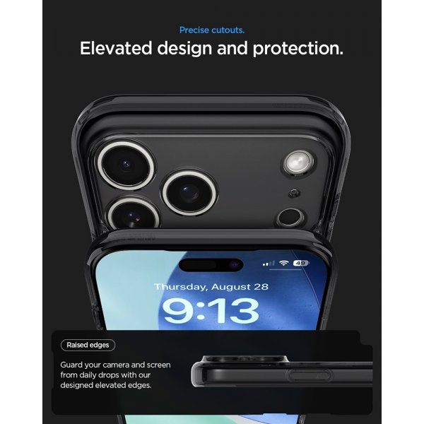 Spigen iPhone 17 Pro Max Deksel Ultra Hybrid Zero One MagFit Svart