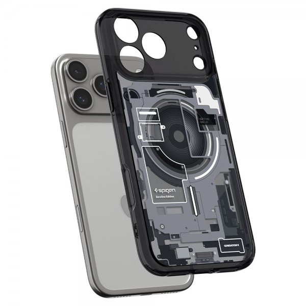 Spigen iPhone 17 Pro Max Deksel Ultra Hybrid Zero One MagFit Svart
