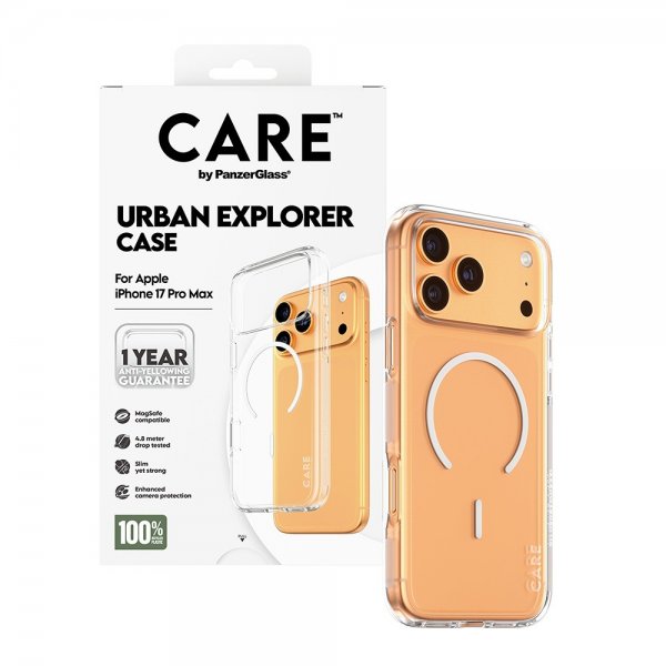 CARE by PanzerGlass iPhone 17 Pro Max Deksel Urban Explorer MagSafe Hvit