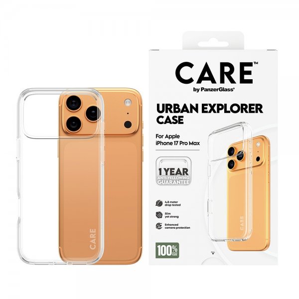 CARE by PanzerGlass iPhone 17 Pro Max Deksel Urban Explorer Transparent