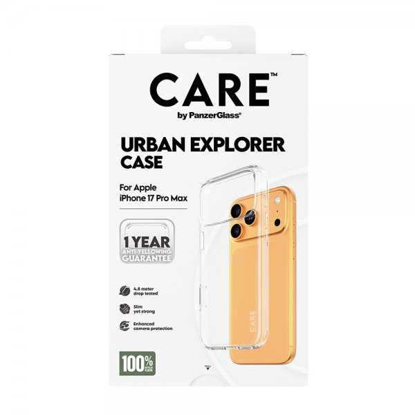 CARE by PanzerGlass iPhone 17 Pro Max Deksel Urban Explorer Transparent