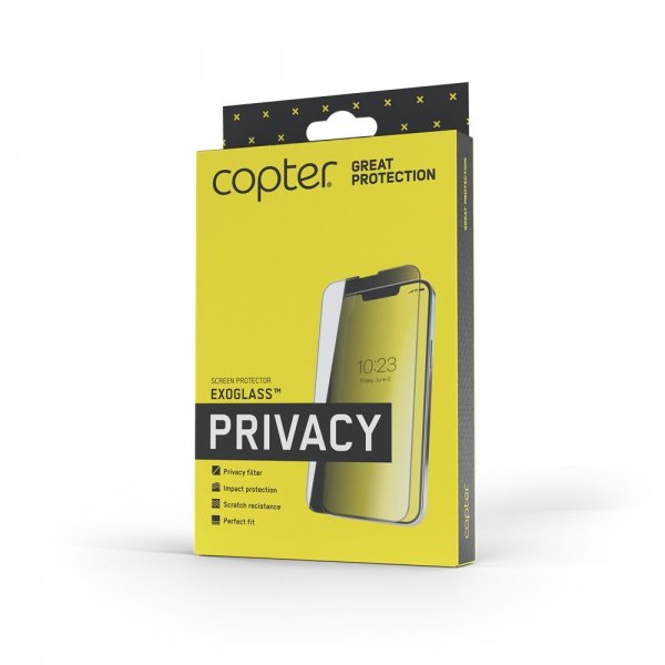 Copter iPhone 17 Pro Max Skjermbeskytter Exoglass Flat Privacy