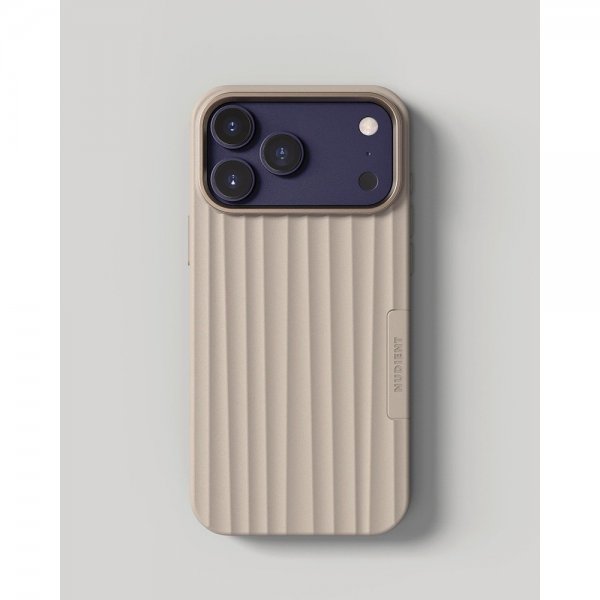 Nudient iPhone 17 Pro Deksel Bold Case MagSafe Linen Beige