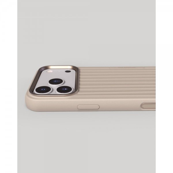 Nudient iPhone 17 Pro Deksel Bold Case MagSafe Linen Beige
