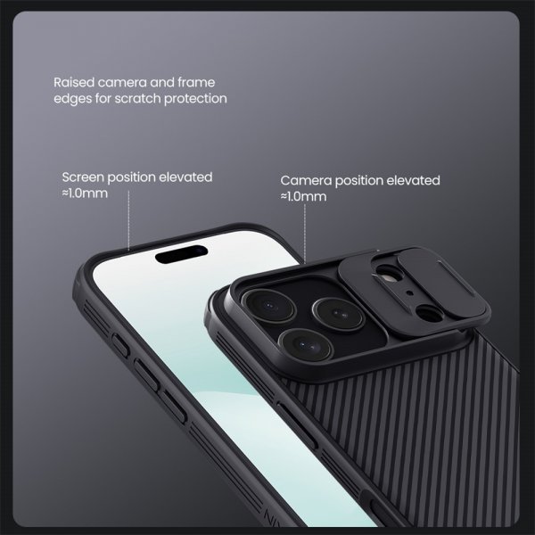 Nillkin iPhone 17 Pro Deksel CamShield Pro MagSafe Svart
