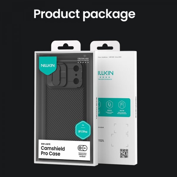 Nillkin iPhone 17 Pro Deksel CamShield Pro Svart