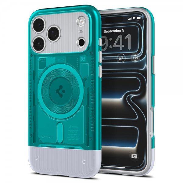Spigen iPhone 17 Pro Deksel Classic C1 MagFit Bondi Blue