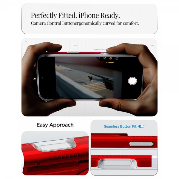 Spigen iPhone 17 Pro Deksel Classic C1 MagFit Ruby