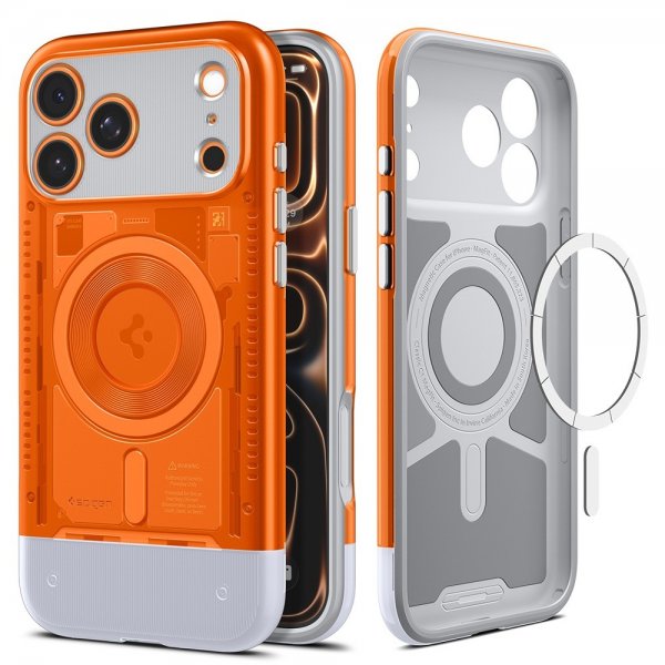Spigen iPhone 17 Pro Deksel Classic C1 MagFit Tangerine