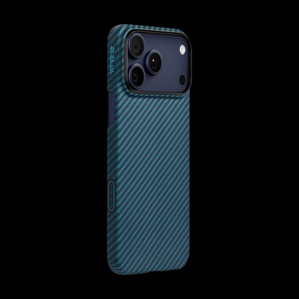 Pitaka iPhone 17 Pro Deksel Edge Black/Blue Twill