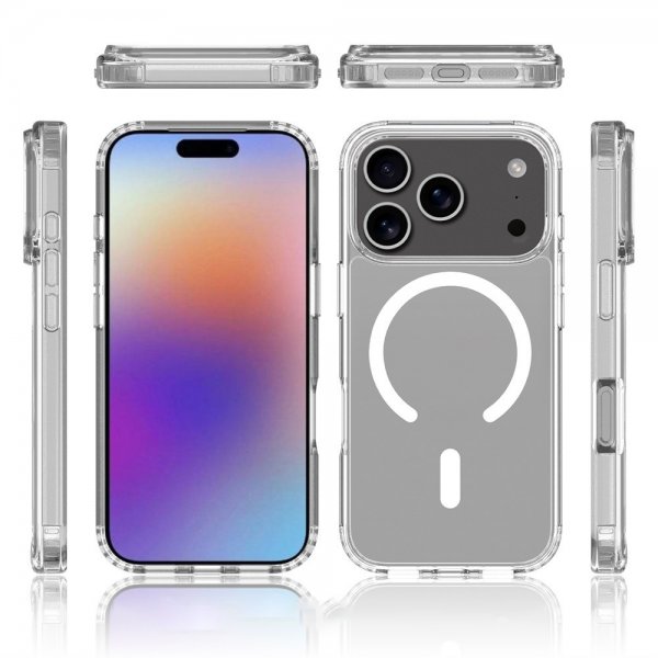 Nordic Covers iPhone 17 Pro Deksel Feather Series MagSafe Transparent