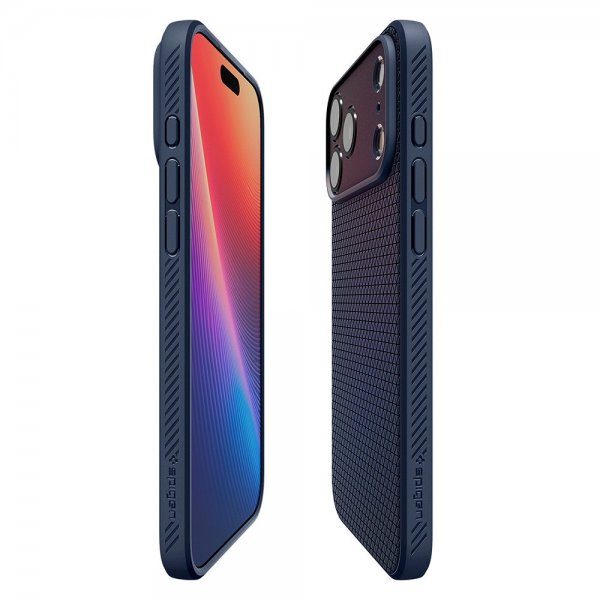 Spigen iPhone 17 Pro Deksel Liquid Air Navy Blue