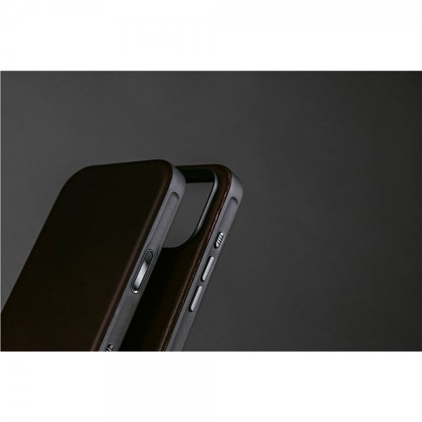Nomad iPhone 17 Pro Deksel Modern Leather Case Brun