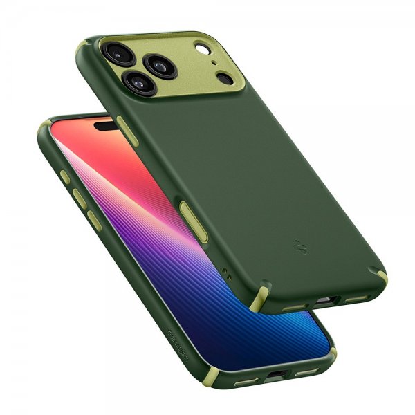 Spigen iPhone 17 Pro Deksel Nano Pop Hybrid MagFit Avo Green