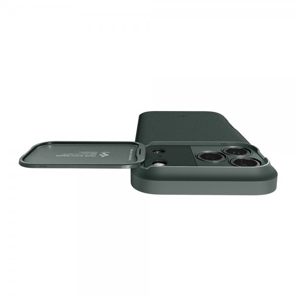 Spigen iPhone 17 Pro Deksel Optik Armor MagFit Abyss Green