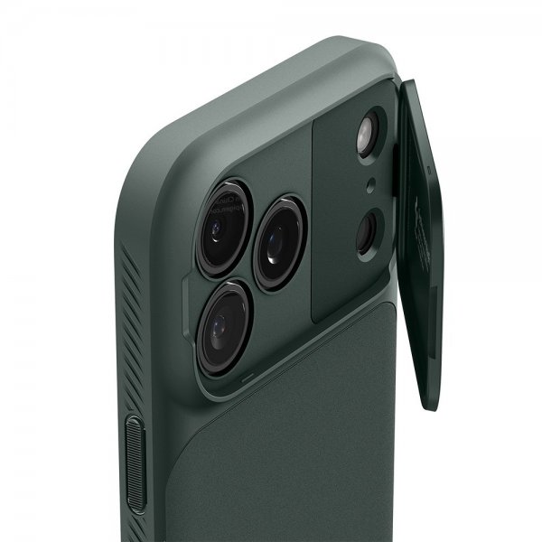 Spigen iPhone 17 Pro Deksel Optik Armor MagFit Abyss Green