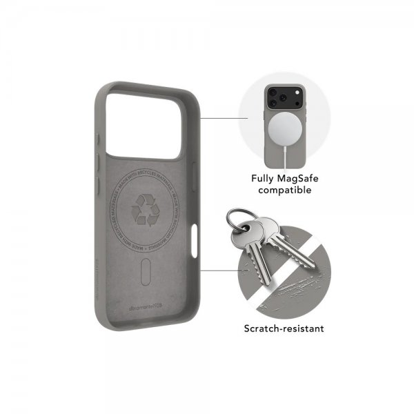 dbramante1928 iPhone 17 Pro Deksel Roskilde MagSafe ICON River Stone
